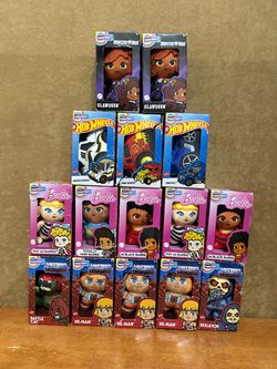 a collection of 3-inch Mattel 80th Anniversary Micro Teenies mystery plush figures