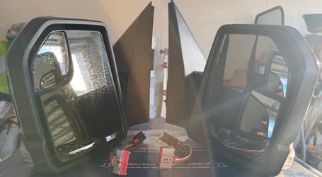 Ford F150 Driver & Passenger Side Mirror compatible with 2015-2020 Ford F-150 with Blind Spot Glass
