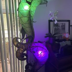Dolphin Scupltured Light 6ft tall