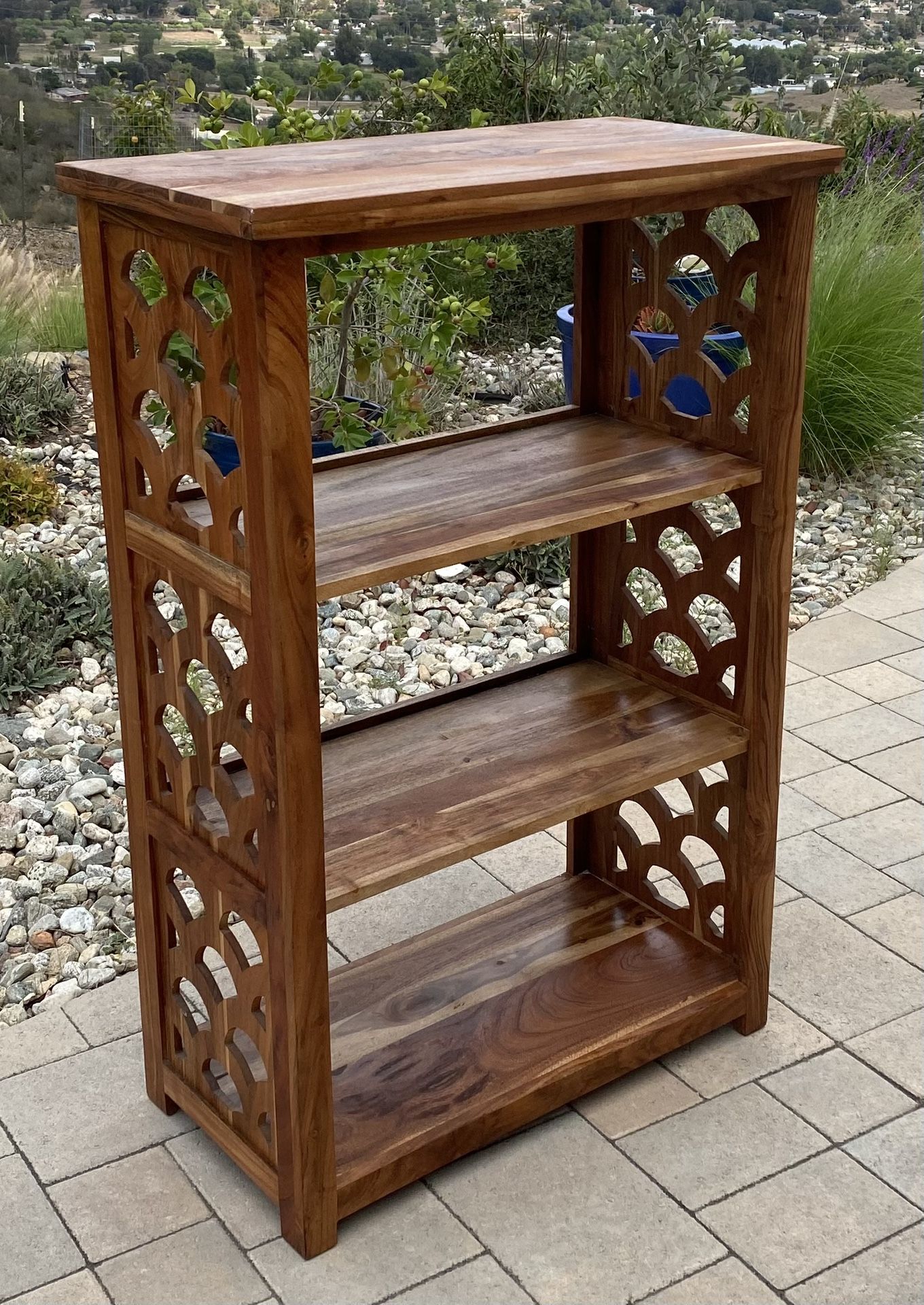Handcrafted Carved Bookcase
