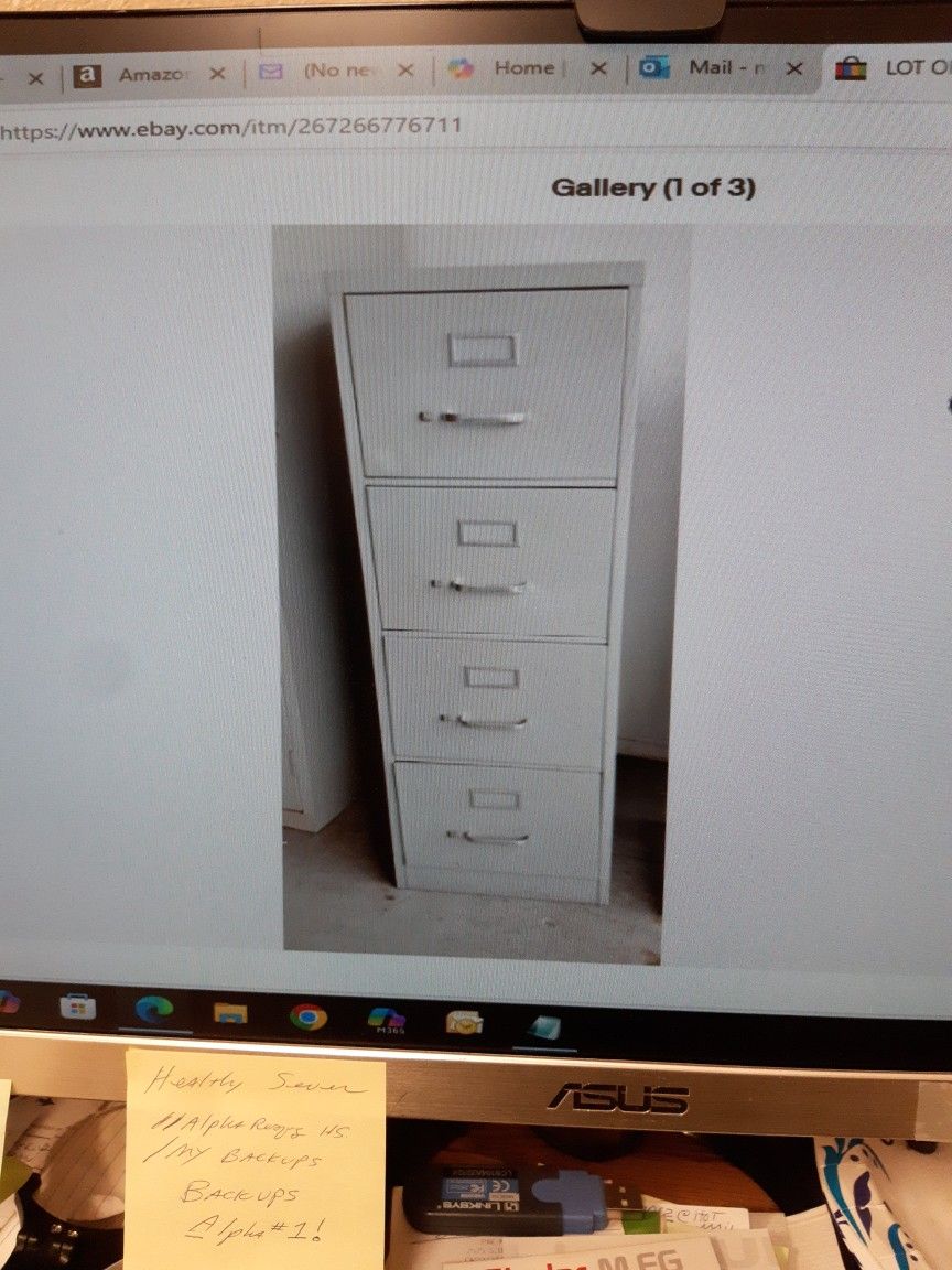 lot of 4 FILEX FILING CABINETS, 4 Drawer verticals