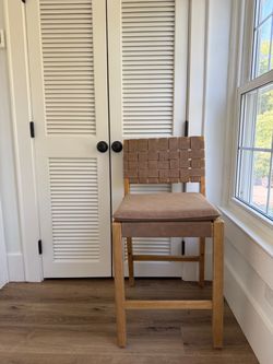Nathan James Cohen Mid-Century Modern Suede Bar Stool Counter Height $200.00 (MSRP $245.92) OBO