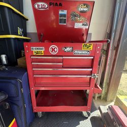 Roll Away Tool Cart With Random Tools Included