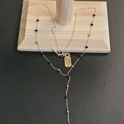 14k Gold Spinel Necklace 22 Inch