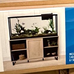 NIB Top Fin Chalked Chestnut Finish Aquarium stand