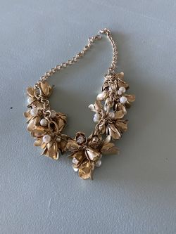 Gold Flower Necklace Jcrew