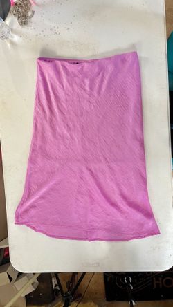 Wild Fable Pink Satin Slip Skirt XL | High Rise Midi | Good Condition