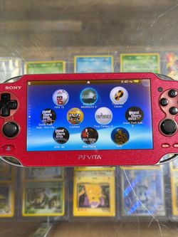 Sony PS Vita Red Handheld Console with Digital Games - PS Vita PSP N64 Etc