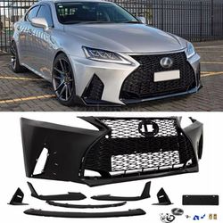 Fit for 2006-2012 Lexus IS250 Front Bumper Grille Kit Conversion To 2021+
