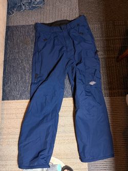 dark blue vans, snow, pants, men’s size medium