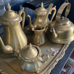 Gold Antique Tea Set 