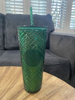 GREEN STARBUCKS TUMBLER JEWELED