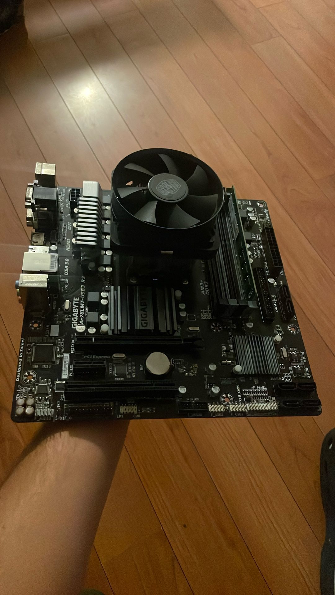 Mother Board With Ram,CPU,cpu Cooler