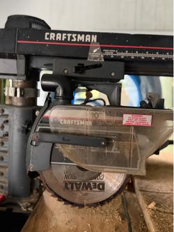 Vintage Craftsman 10" Radial Arm Saw - Heavy Duty Woodworking Tool