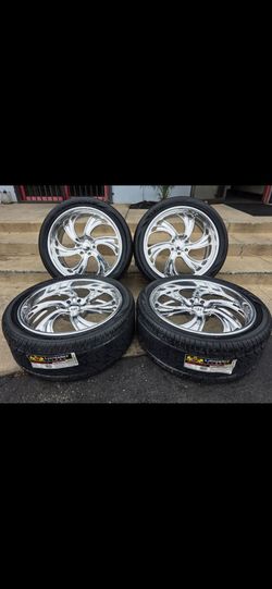 24" US Mag billets  w/ Lionhart Tires