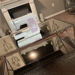 Moving Sale ( Sewing machine, Glass Table, table Set)