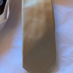 Vintage -Robert Talbott - Carmel - Gold Silk Tie Hand Sewn