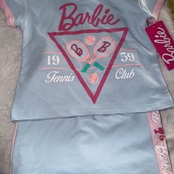 Girls 2t Barbie skort set NWT
