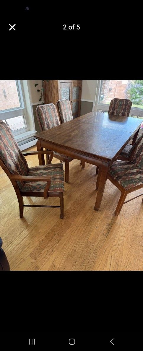 Solid Wood Dining Table Set