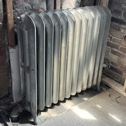 American Radiator Co. Cast Iron Radiator, Vintage Steam Floor Radiator Heater