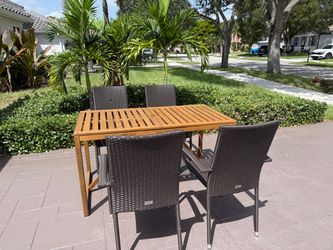 Patio or Balcony Table with Chairs includes
