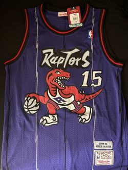 Rare Vince Carter Raptors “Dino” Jersey – Brand New! (M)