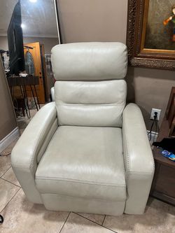 Leather recliner