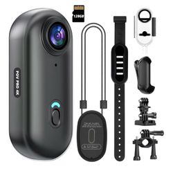 4K Mini WiFi Action Camera 128GB , Waterproof, NEW