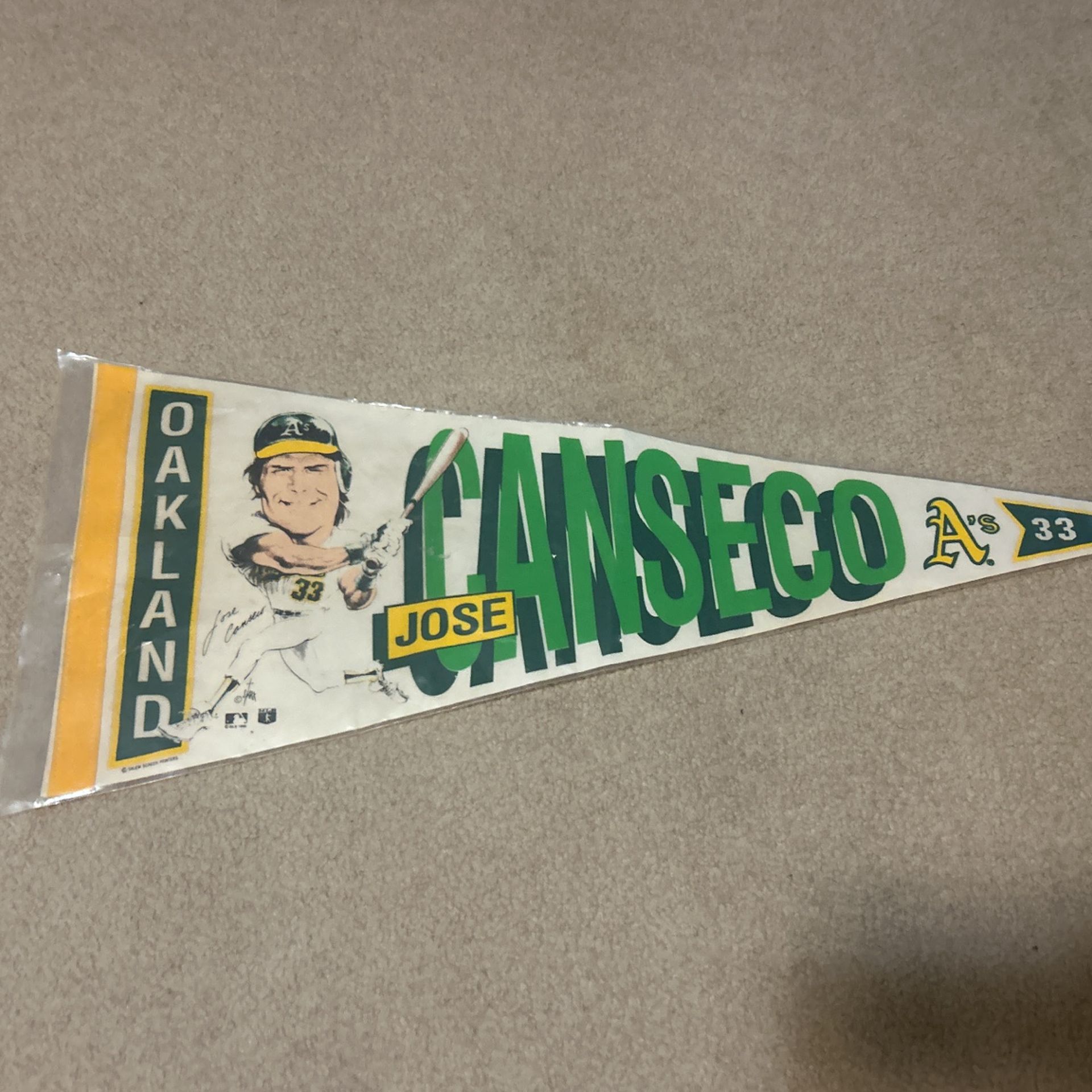 Vintage Jose Canseco pennant