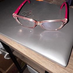 Rayban Jr RB 1(contact info removed) Light Pink Crystal Girls Eyeglasses