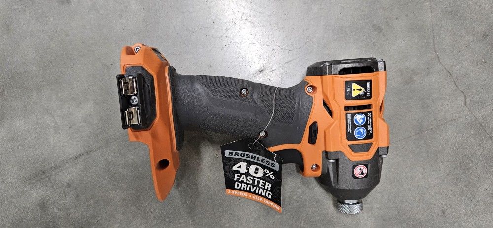 RIDGID 18V Brushless 4-Mode 1/4 in. Impact Driver.