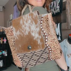  Myra Bag cowhide backpack/purse