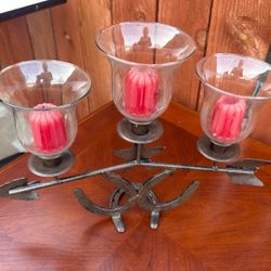 3 Tier Candle Holder & Two Wall Candles $35
