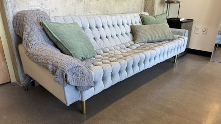 Designer Velvet Coach Sofa
