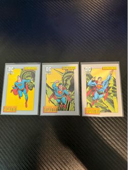 DC Comics Hero Heritage 1992 Trading Card Lot 3 Superman #16 #17 #18