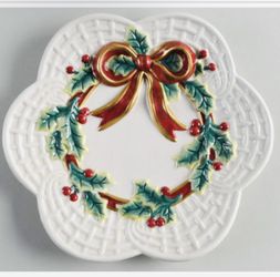 Fitz and Floyd Decorative Christmas Plate