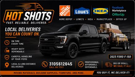 Home Depot & Lowe’s Pickup Assistance – Local Delivery