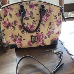 Dooney & Bourke Cabbage Rose Crossbody Shoulder Bag Purse 