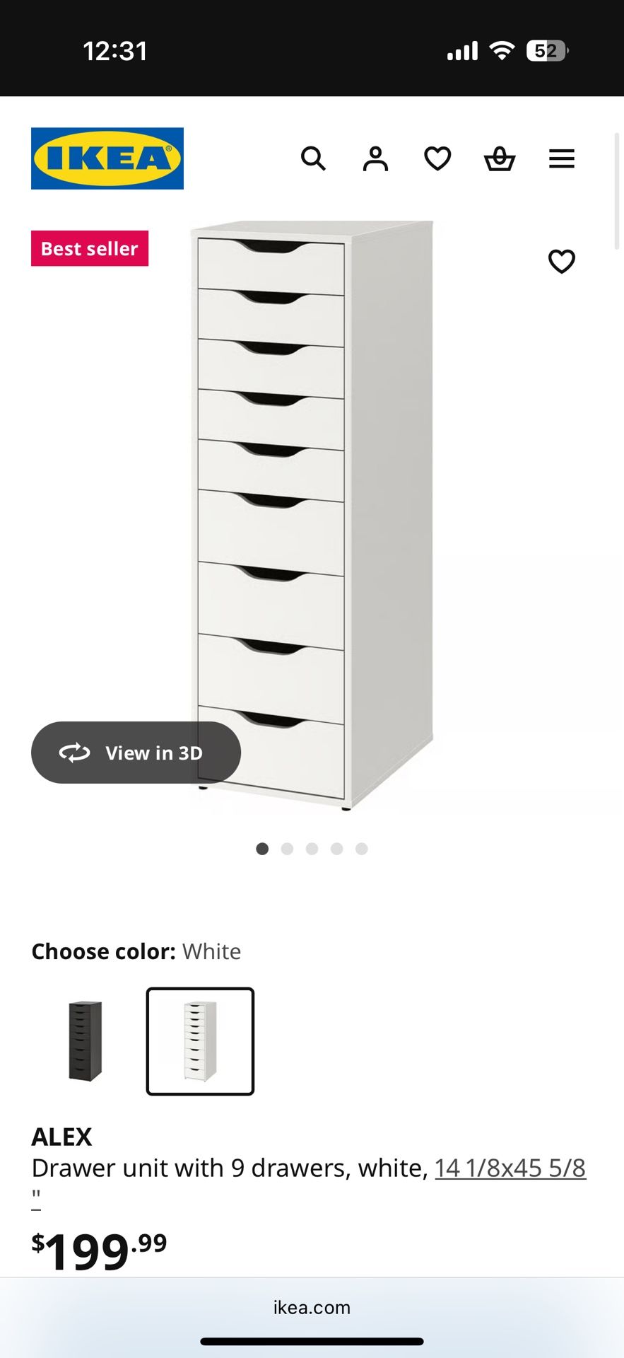 IKEA Alex 9 Drawer