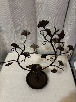 Bird and twig jewerly tree and nest stand/alluminium