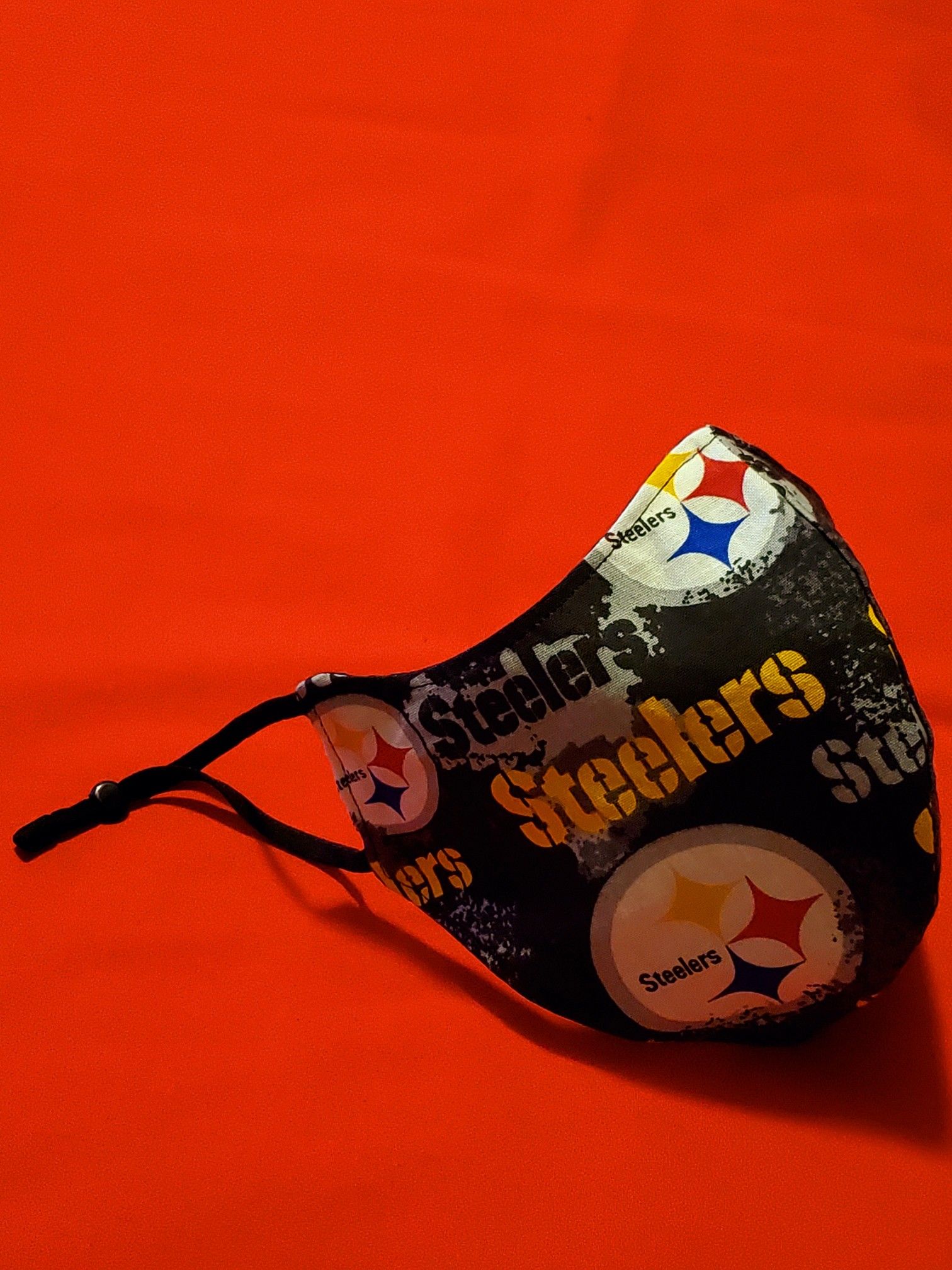 Handmade Pittsburgh Steelers Adjustable Face Mask