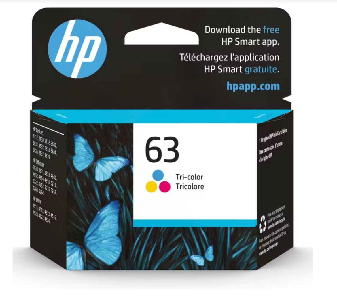 HP Tri-color Ink 63, 67, 62, 63