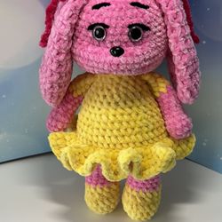handmade toy. plush bunny
