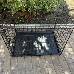 Dog Crate 30x21x24 Inch H, Black