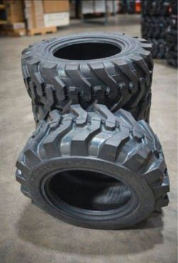 New 4x TIRE 12-16.5 Tires Bobcat Tractor Skid Steer Skip loader Rim Guard Llantas Nuevas 12.16.5