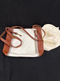 Fossil Leather Crossbody Bag