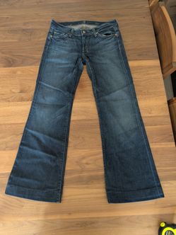 7 for all Mankind DOJO Dark Wash Flare  Low-Rise Denim Jeans  - Women's 27