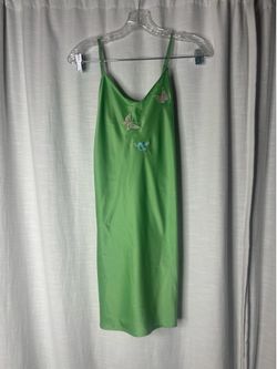 4D. Butterfly Mint Slip Dress
