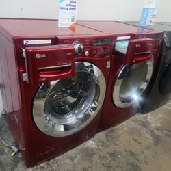 LG SET STEAM WASHER AND ELECTRIC DRYER 
