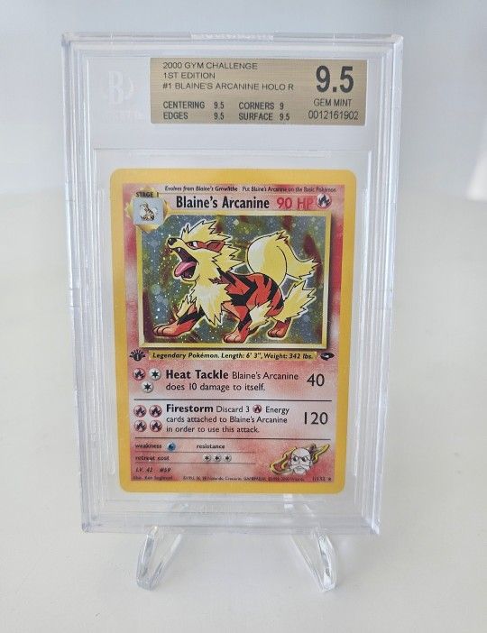 BGS 9.5 1st Edition Blaine's Arcanine
